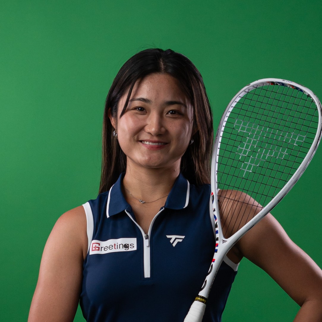 画像)スカッシュプレイヤー 渡邉聡美選手1